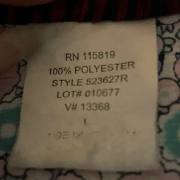 Donnkenny Women's Floral Blouse - Purple and Pink - Picture 4 of 4